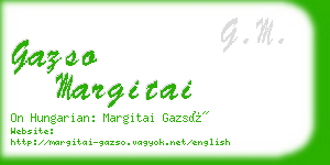 gazso margitai business card